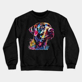 Labrador Retriever Colorfull Pop Art Design For Dog Onwer Crewneck Sweatshirt